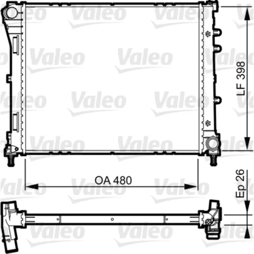 Chladič motora VALEO 735498