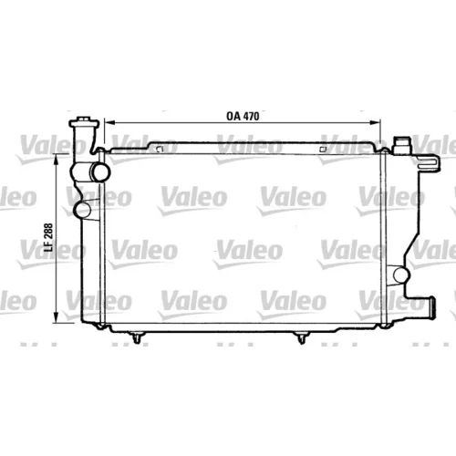 Chladič motora VALEO 810892