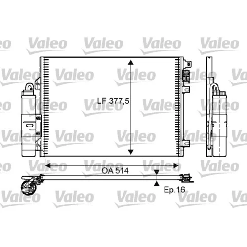 Kondenzátor klimatizácie VALEO 814051