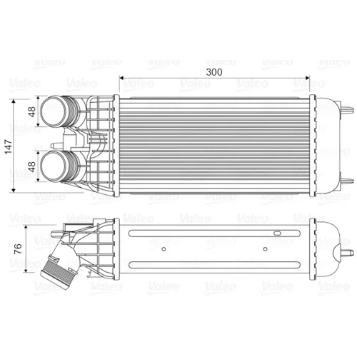 Chladič plniaceho vzduchu 818547 /VALEO/