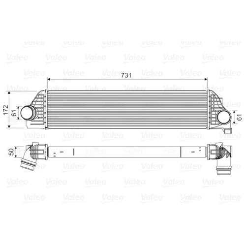 Chladič plniaceho vzduchu VALEO 818561