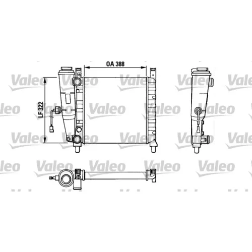 Chladič motora VALEO 883827