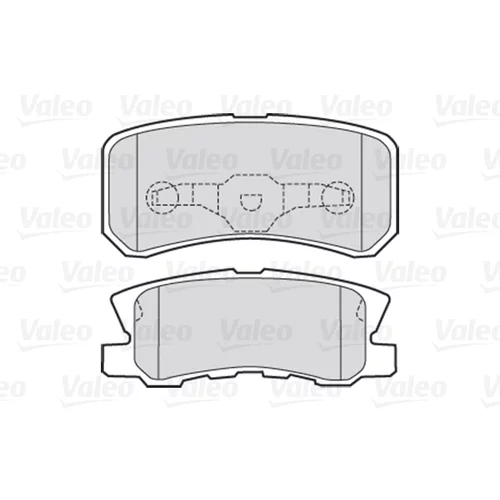 Sada brzdových platničiek kotúčovej brzdy 301520 /VALEO/ - obr. 1