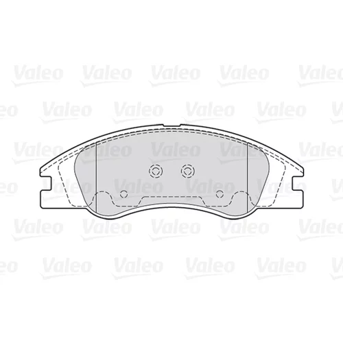 Sada brzdových platničiek kotúčovej brzdy VALEO 301705 - obr. 1