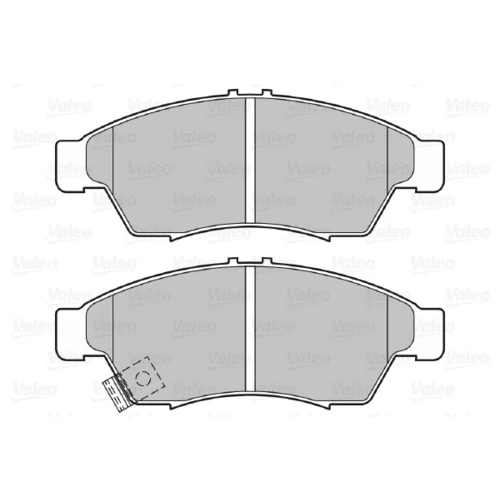 Sada brzdových platničiek kotúčovej brzdy VALEO 301848 - obr. 1