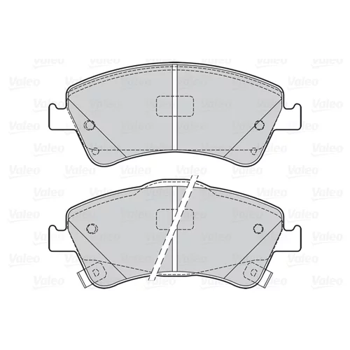 Sada brzdových platničiek kotúčovej brzdy VALEO 302125 - obr. 1