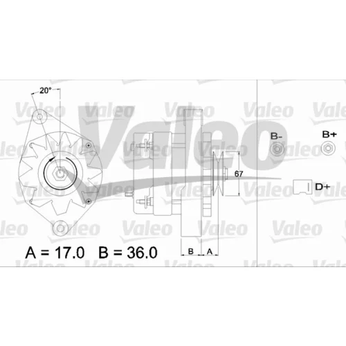 Alternátor VALEO 436320 - obr. 1