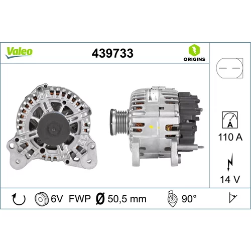 Alternátor VALEO 439733