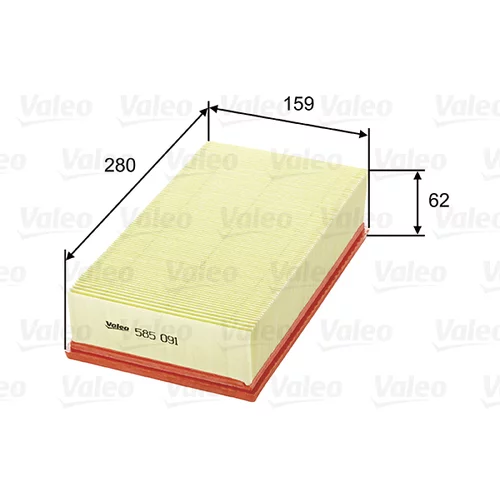 Vzduchový filter VALEO 585091