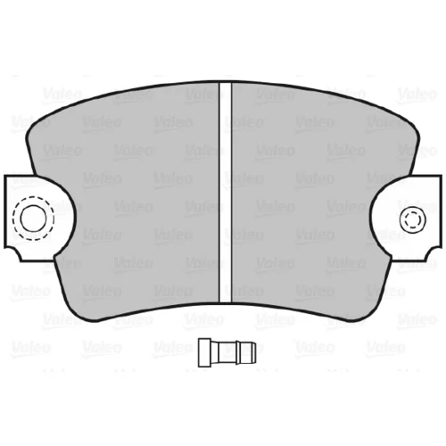 Sada brzdových platničiek kotúčovej brzdy VALEO 598366 - obr. 1