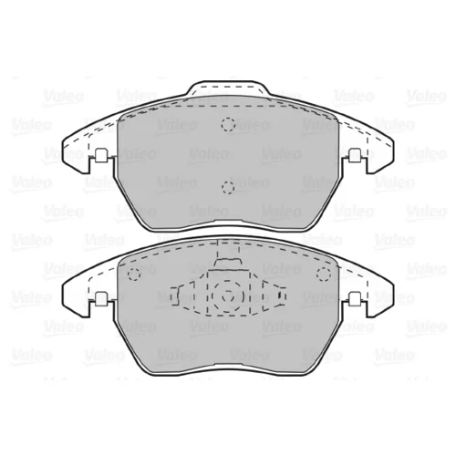Sada brzdových platničiek kotúčovej brzdy VALEO 598715 - obr. 1