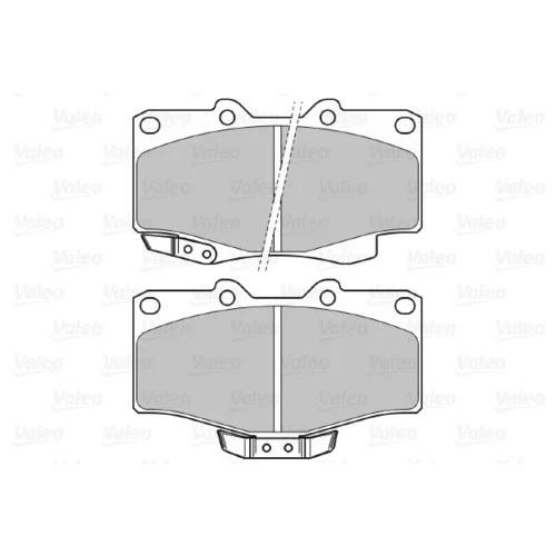 Sada brzdových platničiek kotúčovej brzdy VALEO 598897 - obr. 1