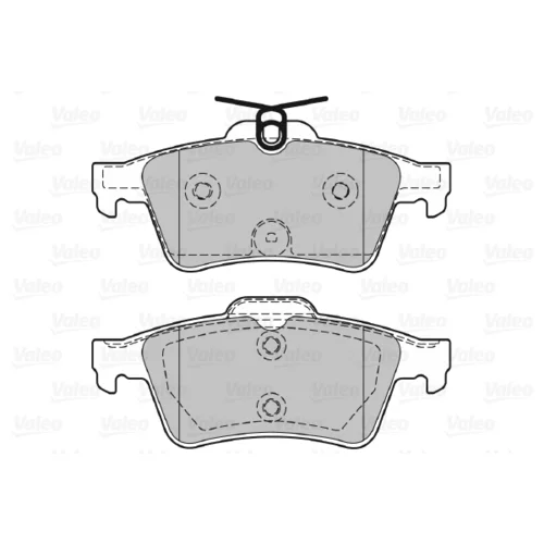 Sada brzdových platničiek kotúčovej brzdy 601358 /VALEO/ - obr. 1