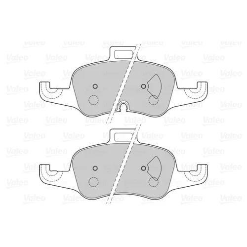 Sada brzdových platničiek kotúčovej brzdy VALEO 601506 - obr. 1
