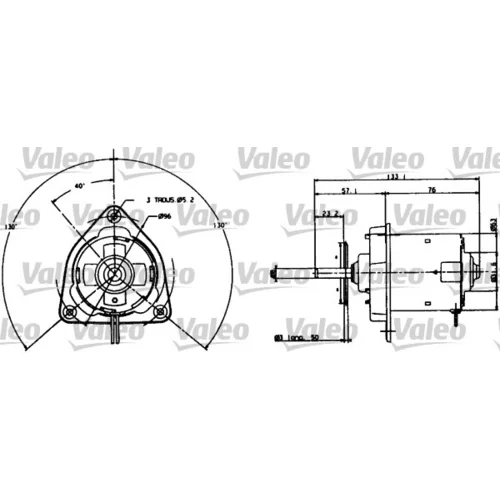 Elektromotor vetráka chladiča VALEO 698004