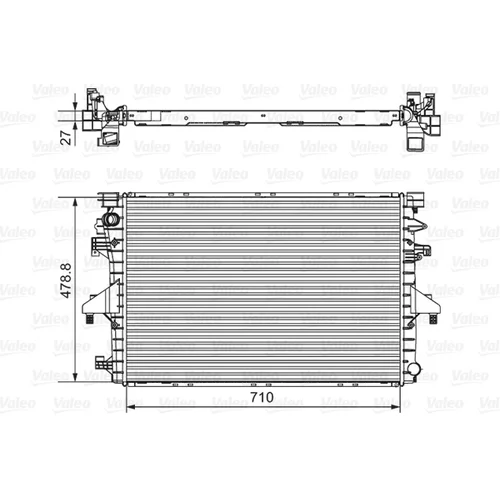 Chladič motora VALEO 701654