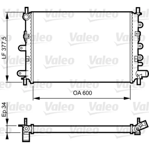 Chladič motora VALEO 730856