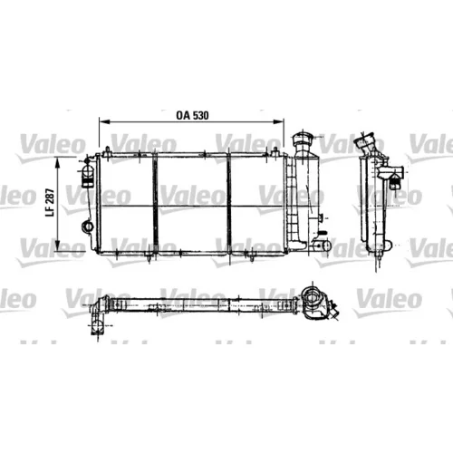 Chladič motora VALEO 730896