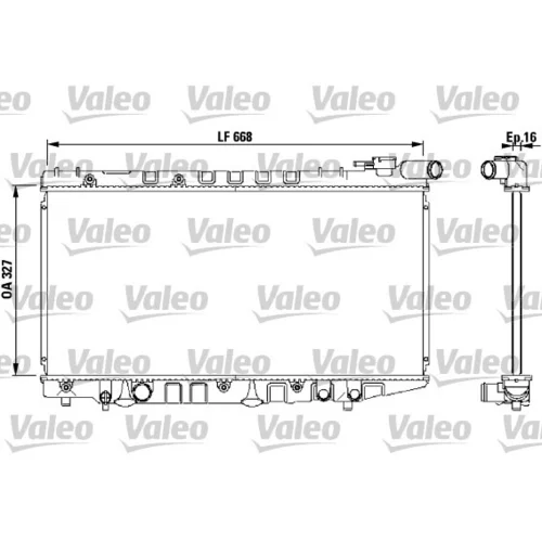Chladič motora VALEO 731106
