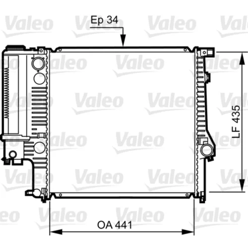 Chladič motora VALEO 731512