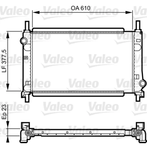 Chladič motora VALEO 731550