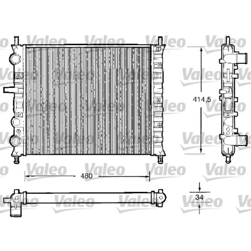 Chladič motora VALEO 732503