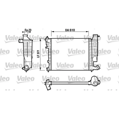 Chladič motora VALEO 732535