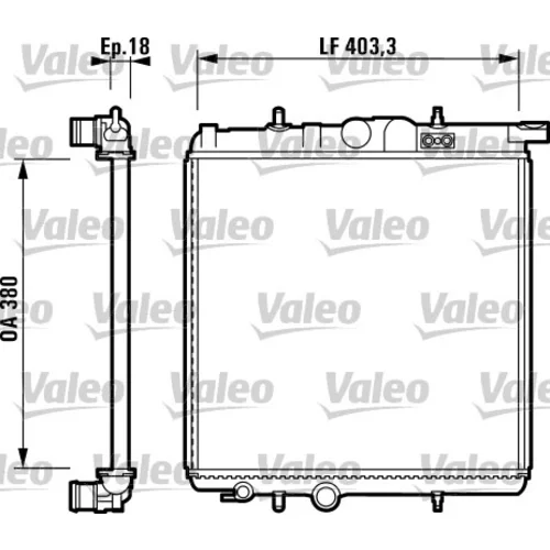 Chladič motora 732885 /VALEO/