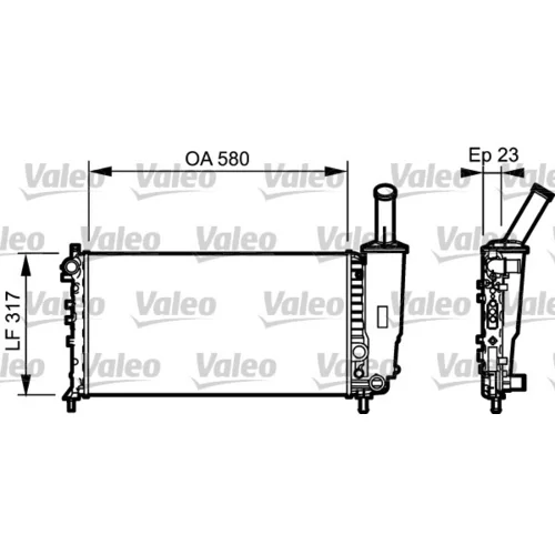 Chladič motora VALEO 732923