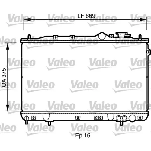 Chladič motora VALEO 734256