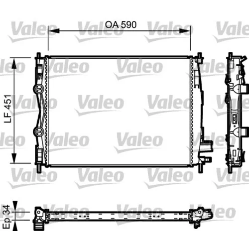 Chladič motora VALEO 735114