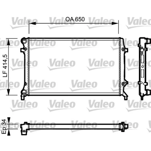 Chladič motora VALEO 735120