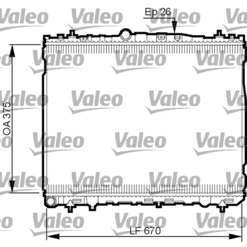 Chladič motora VALEO 735514