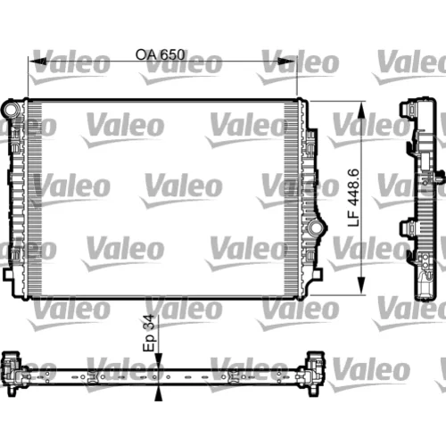 Chladič motora 735549 /VALEO/