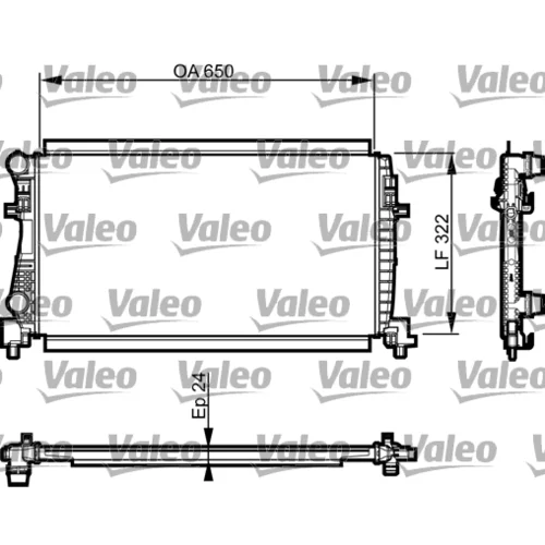 Chladič motora VALEO 735557