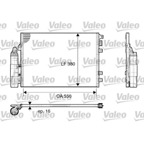 Kondenzátor klimatizácie VALEO 817661