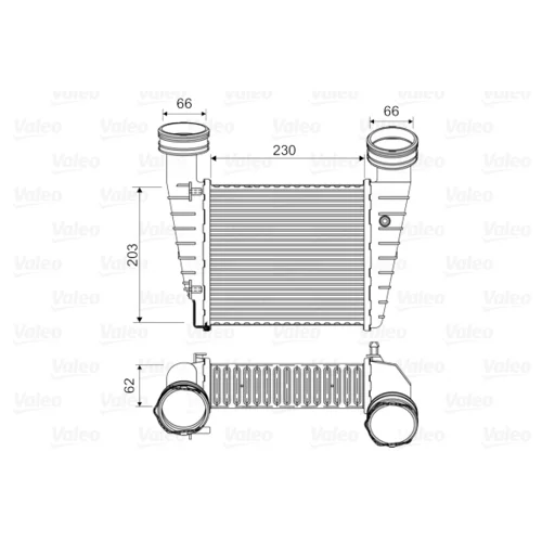 Chladič plniaceho vzduchu 817938 /VALEO/