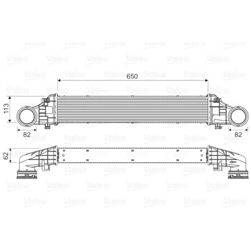 Chladič plniaceho vzduchu 818587 /VALEO/