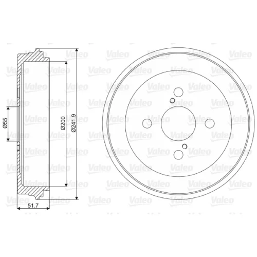 Brzdový bubon VALEO 237031