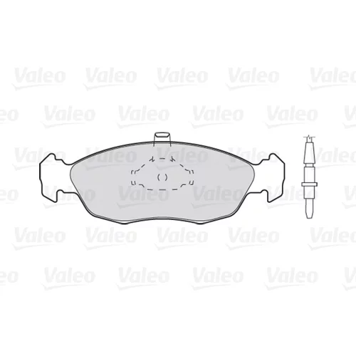 Sada brzdových platničiek kotúčovej brzdy VALEO 301038 - obr. 1