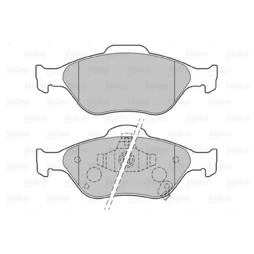 Sada brzdových platničiek kotúčovej brzdy VALEO 301076 - obr. 1