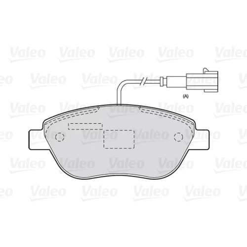 Sada brzdových platničiek kotúčovej brzdy VALEO 301721 - obr. 1