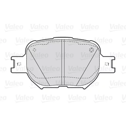 Sada brzdových platničiek kotúčovej brzdy VALEO 301827 - obr. 1