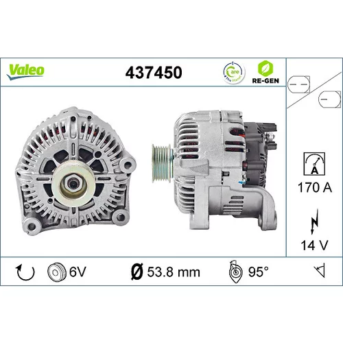 Alternátor VALEO 437450