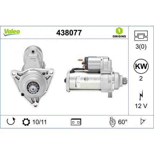 Štartér 438077 /VALEO/