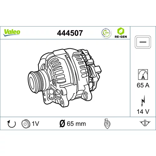 Alternátor VALEO 444507