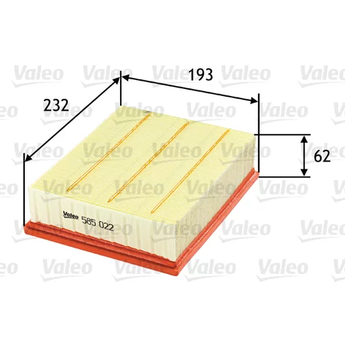 Vzduchový filter VALEO 585022