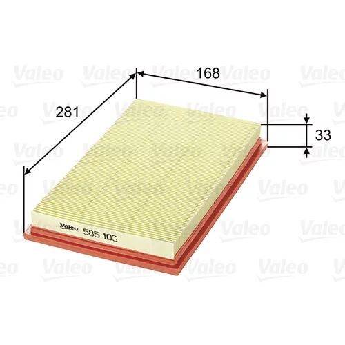 Vzduchový filter VALEO 585103