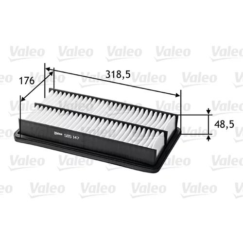 Vzduchový filter VALEO 585147