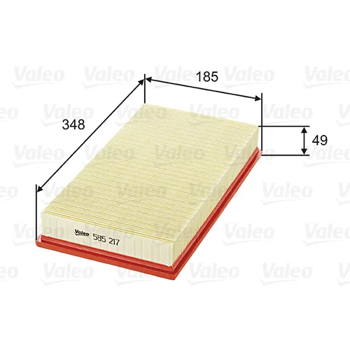 Vzduchový filter VALEO 585217